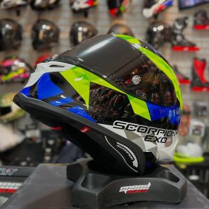 SCORPION EXO-R1 EVO II AIR VALERE BLUE NEÓN 22.06